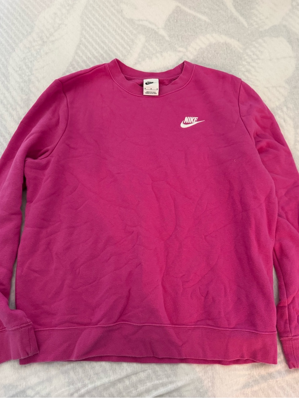 Nike Men's Crewneck Sweatshirt - Fuchsia Pink